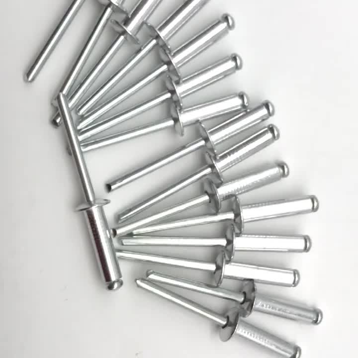 Steel and Aluminum good quality 3.2x10 Standard DIN7337  Round head Blind Rivet1