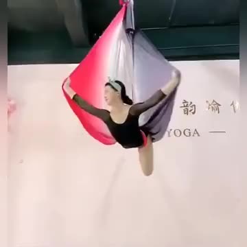 Gradient color Yoga air hammock for fitness and fitness1
