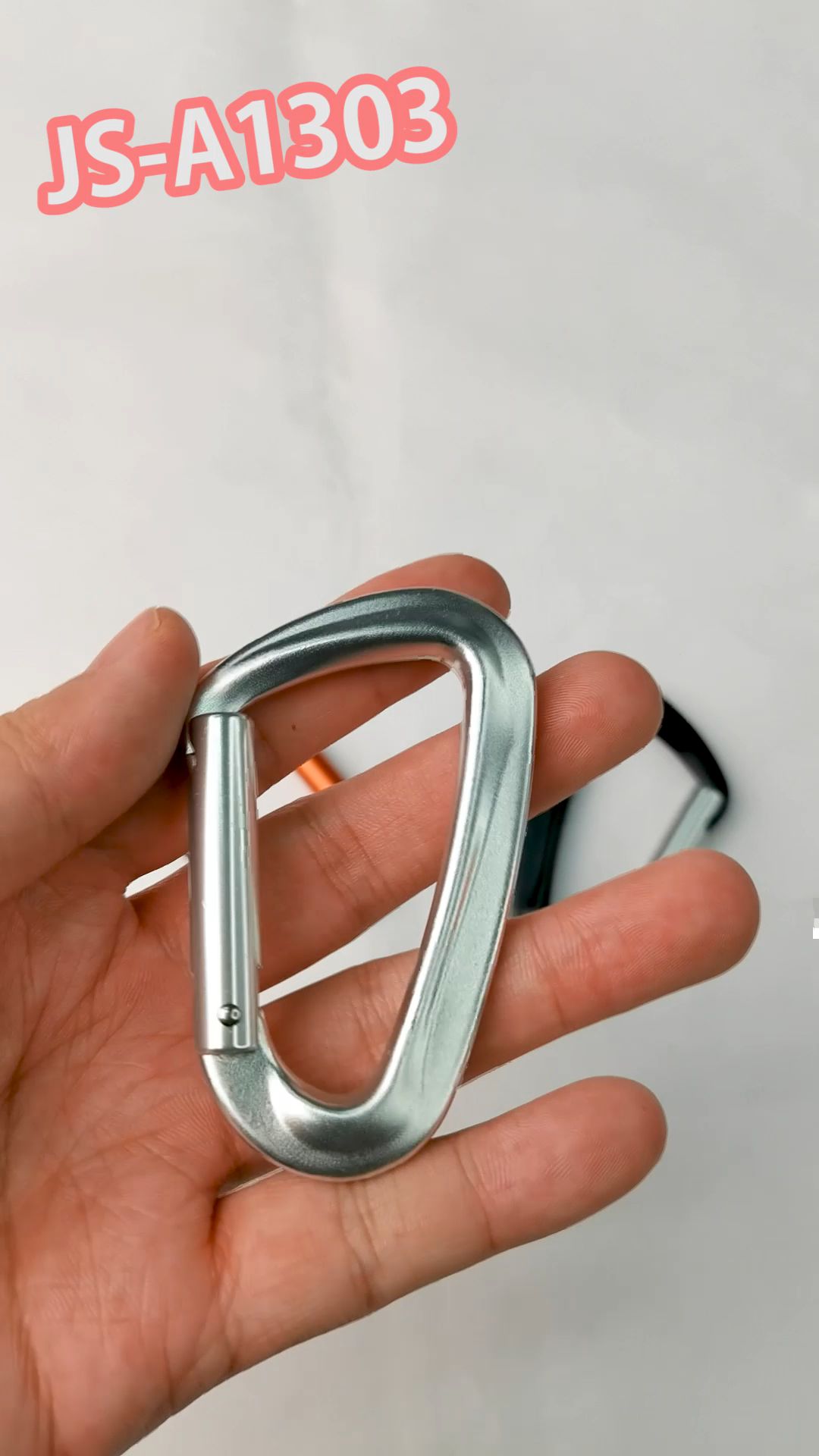 Porta dritto in alluminio 12KN personalizzata moschettoni Piccolo scatto moschettoni Gancio1