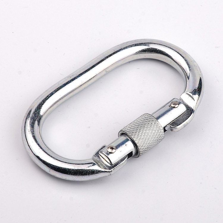 Custom Small 23KN Screw Locking Forged steel Carabiner Hook for climbing1